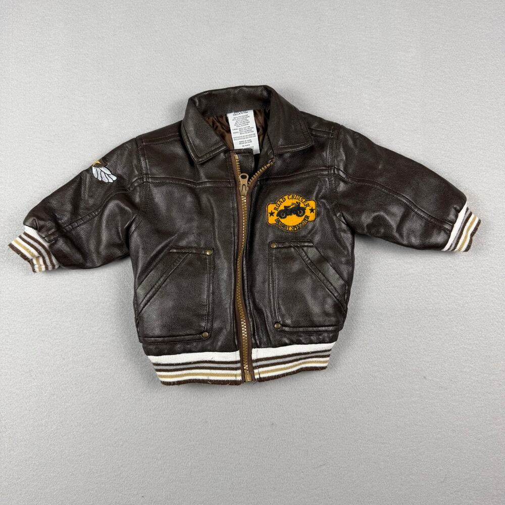 Kids Harley-Davidson Style Faux Leather Moto Jacket 6/9 months